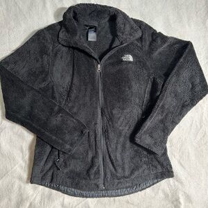 The North Face Black Zip Up Fleece Sweater Full Zip Up Size Medium